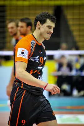 Zbigniew Bartman po udanym serwie