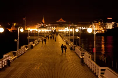 sopot nocą