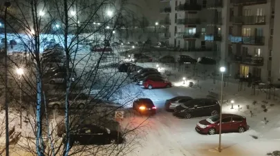 Ujeścisko zasypane śniegiem
