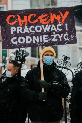 Protest branży weselnej