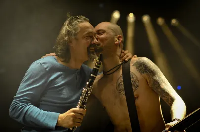 Jerzy Mazzoll i Adrian "Qlos" Kulik
