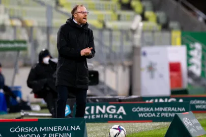Lechia Gdańsk - Wisła Kraków - N/Z Piotr Stokowiec