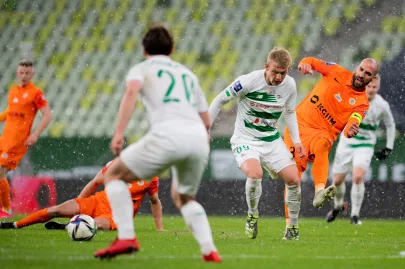 Lechia Gdańsk - Zagłębie Lubin - N/Z Jan Biegański, Sasa Balić