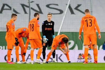 Lechia Gdańsk - Zagłębie Lubin - N/Z drużyna Zagłębie Lubin