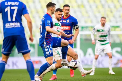 Lechia Gdańsk - Piast Gliwice - N/Z Łukasz Zwoliński