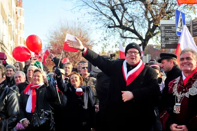 Prezydent Adamowicz na Paradzie Niepodległości 2011