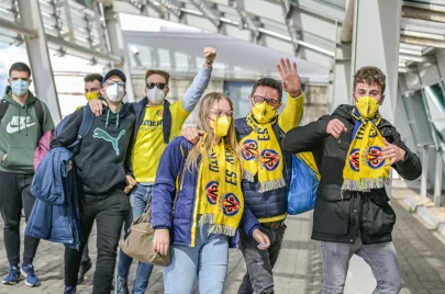 Kibice Man Utd i Villarreal przyjechali do Gdańska 