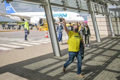Kibice Man Utd i Villarreal przyjechali do Gdańska 