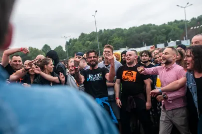 Koncert zespołu Kult na Placu Zebrań Ludowych w Gdańsku