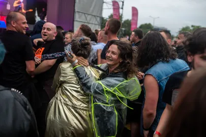 Koncert zespołu Kult na Placu Zebrań Ludowych w Gdańsku