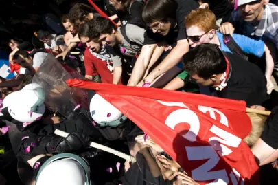 Protest Antyglobalistów w Juracie 2007