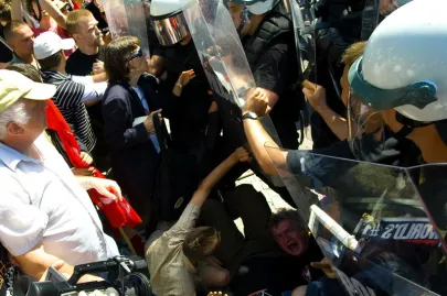 Protest Antyglobalistów w Juracie 2007