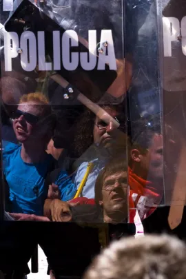 Protest Antyglobalistów w Juracie 2007
