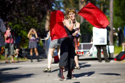 Protest Antyglobalistów w Juracie 2007