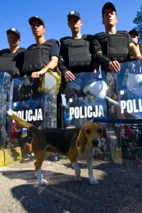 Protest Antyglobalistów w Juracie 2007
