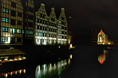 nocą nad Motławą