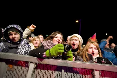 Gdynianie świętują nadejście Nowego 2012 Roku