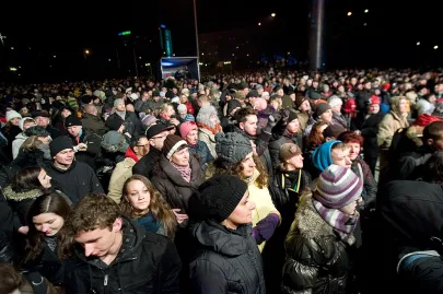 Gdynianie świętują nadejście Nowego 2012 Roku