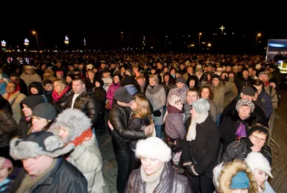 Gdynianie świętują nadejście Nowego 2012 Roku