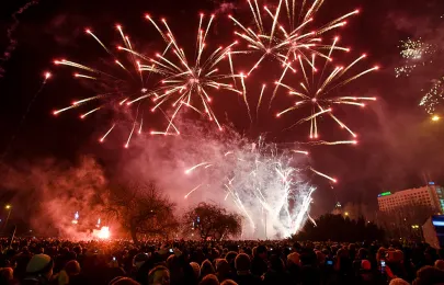 Gdynianie świętują nadejście Nowego 2012 Roku