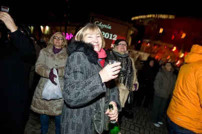 Gdynianie świętują nadejście Nowego 2012 Roku