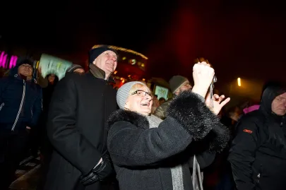 Gdynianie świętują nadejście Nowego 2012 Roku