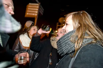 Gdynianie świętują nadejście Nowego 2012 Roku