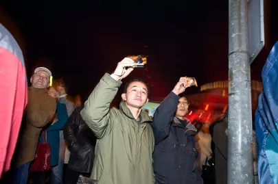 Gdynianie świętują nadejście Nowego 2012 Roku