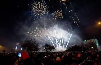 Gdynianie świętują nadejście Nowego 2012 Roku