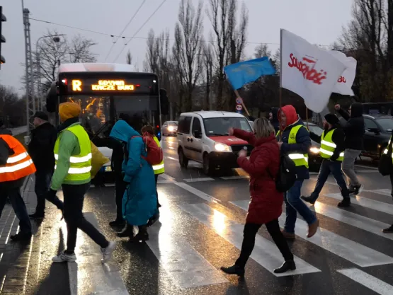 Protest kierowców ZKM Gdynia