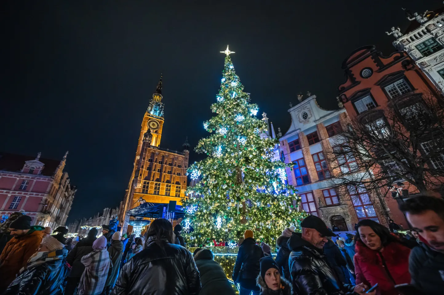 Gdańska choinka - przywitanie św. Mikołaja 