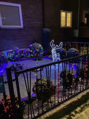 Świąteczne iluminacje na Siedlcach