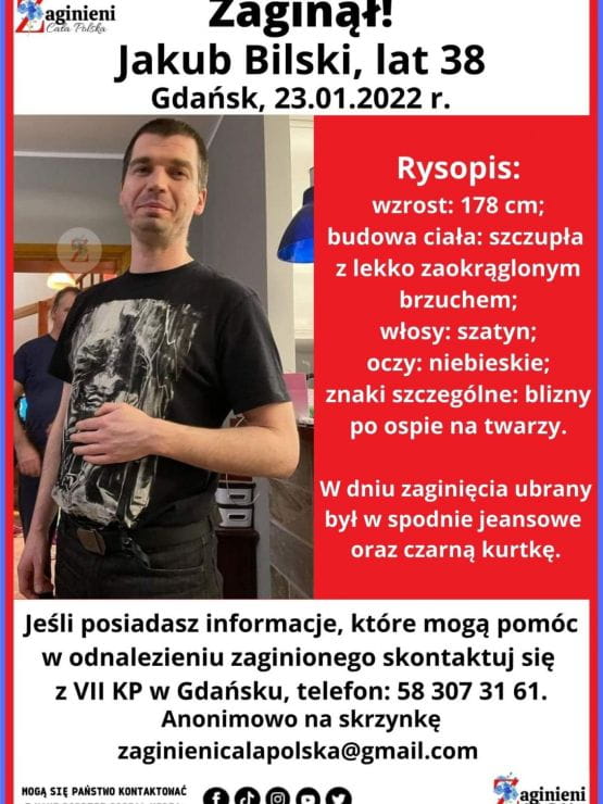 Zaginął ratownik medyczny z Gdańska