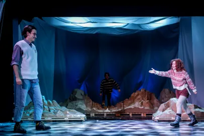Próba medialna spektaklu "Tonja z Glimmerdalen" w Teatrze Miniatura