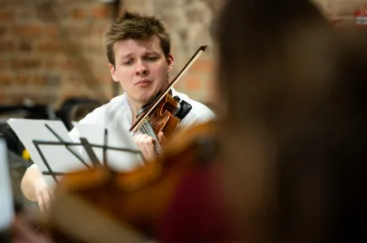 Próba orkiestry kameralnej - Baltic Alians w Gdańsku