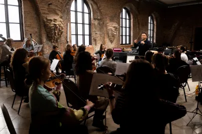 Próba orkiestry kameralnej - Baltic Alians w Gdańsku