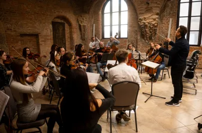 Próba orkiestry kameralnej - Baltic Alians w Gdańsku
