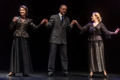 Próba medialna spektaklu Pułapka w Teatrze Miejskim w Gdyni