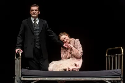 Próba medialna spektaklu Pułapka w Teatrze Miejskim w Gdyni