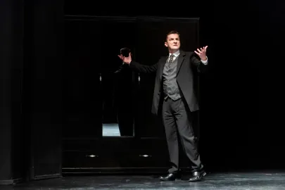 Próba medialna spektaklu Pułapka w Teatrze Miejskim w Gdyni
