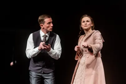 Próba medialna spektaklu Pułapka w Teatrze Miejskim w Gdyni