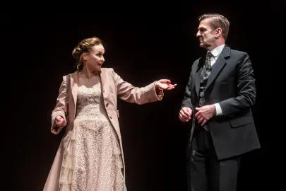 Próba medialna spektaklu Pułapka w Teatrze Miejskim w Gdyni
