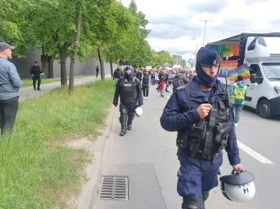 Policja zabezpiecza