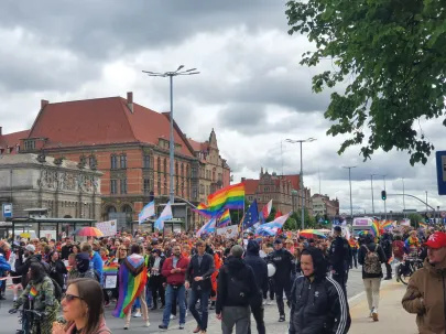 Tłumy na marszu