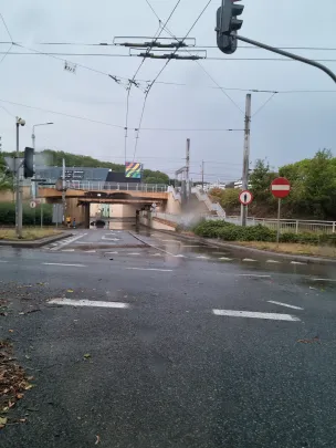 Podtopione auto Gdynia
