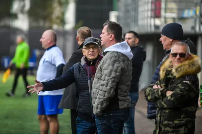 01.01.2023 Noworoczny mecz oldbojów Arki i Bałtyku Gdynia 