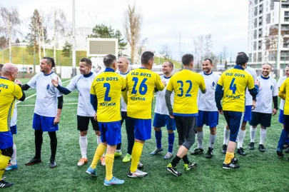 01.01.2023 Noworoczny mecz oldbojów Arki i Bałtyku Gdynia 