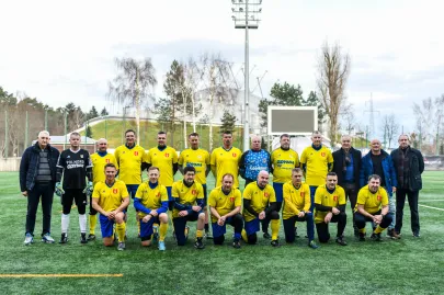 01.01.2023 Noworoczny mecz oldbojów Arki i Bałtyku Gdynia 