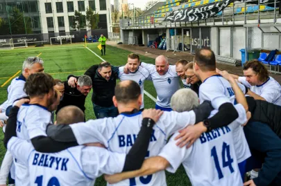 01.01.2023 Noworoczny mecz oldbojów Arki i Bałtyku Gdynia 