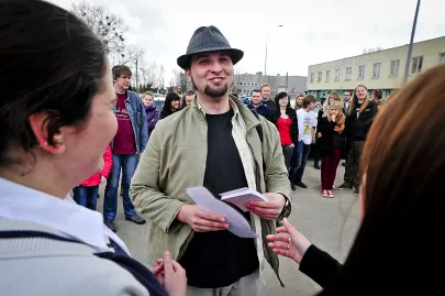 Odbiór naklejek startowych